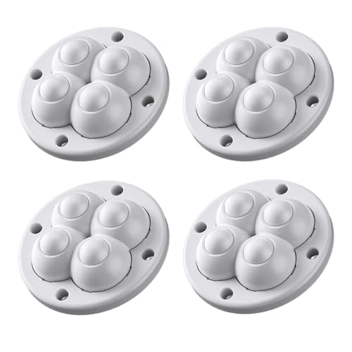 4-Pack Black Rotating Caster Wheels T983
