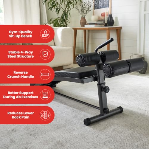 Sit Up Bench with Reverse Crunch Handle D49816