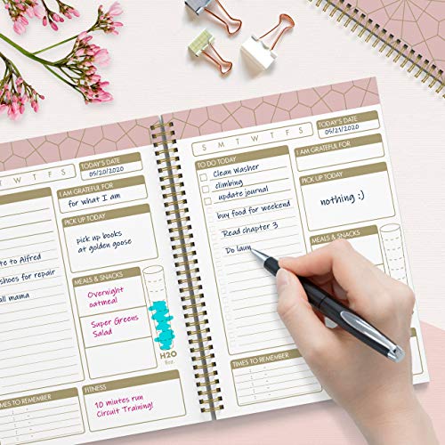 Blue Gold Geometrics Undated To Do List Notebook M44356