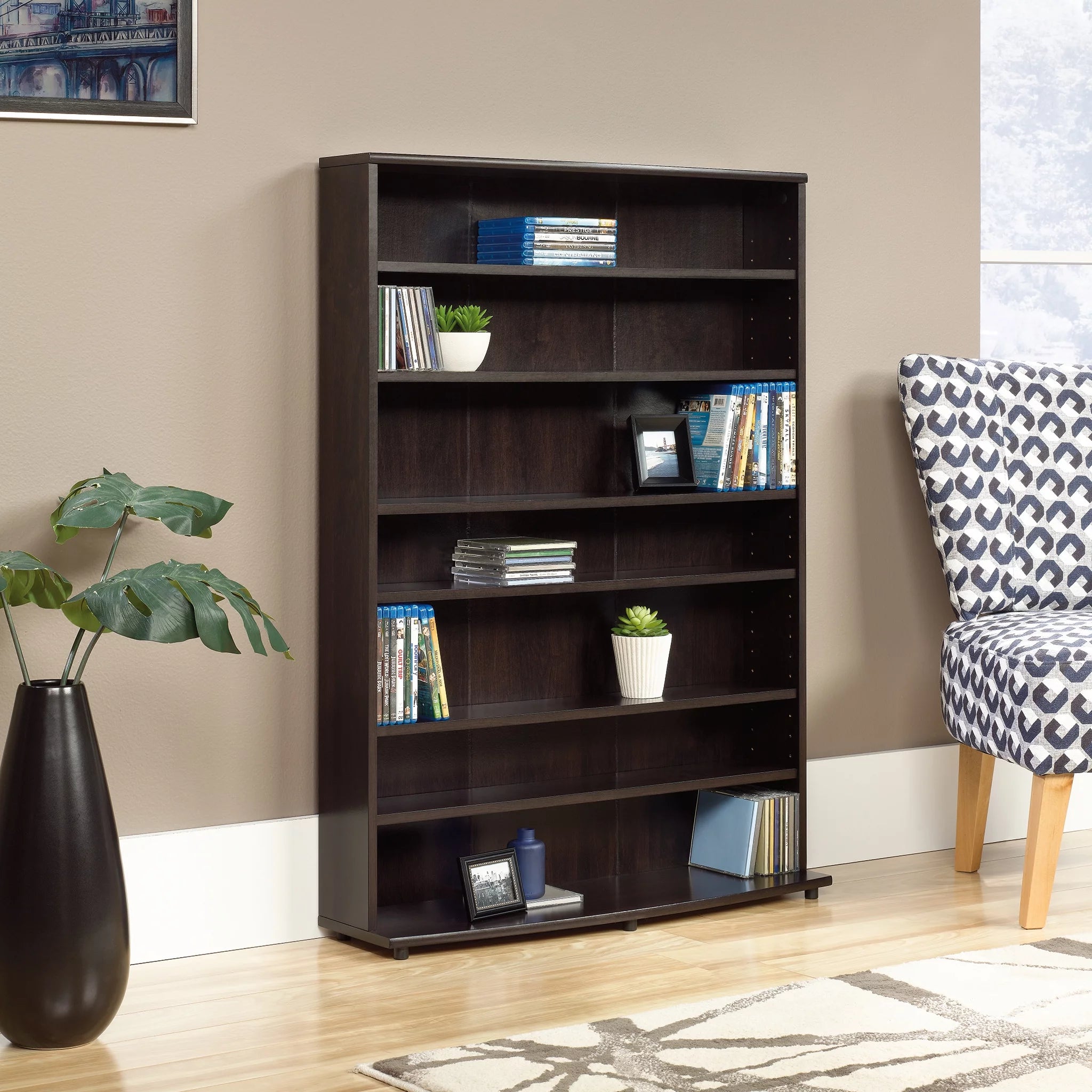 Cinnamon Cherry Multimedia Storage Tower P546726