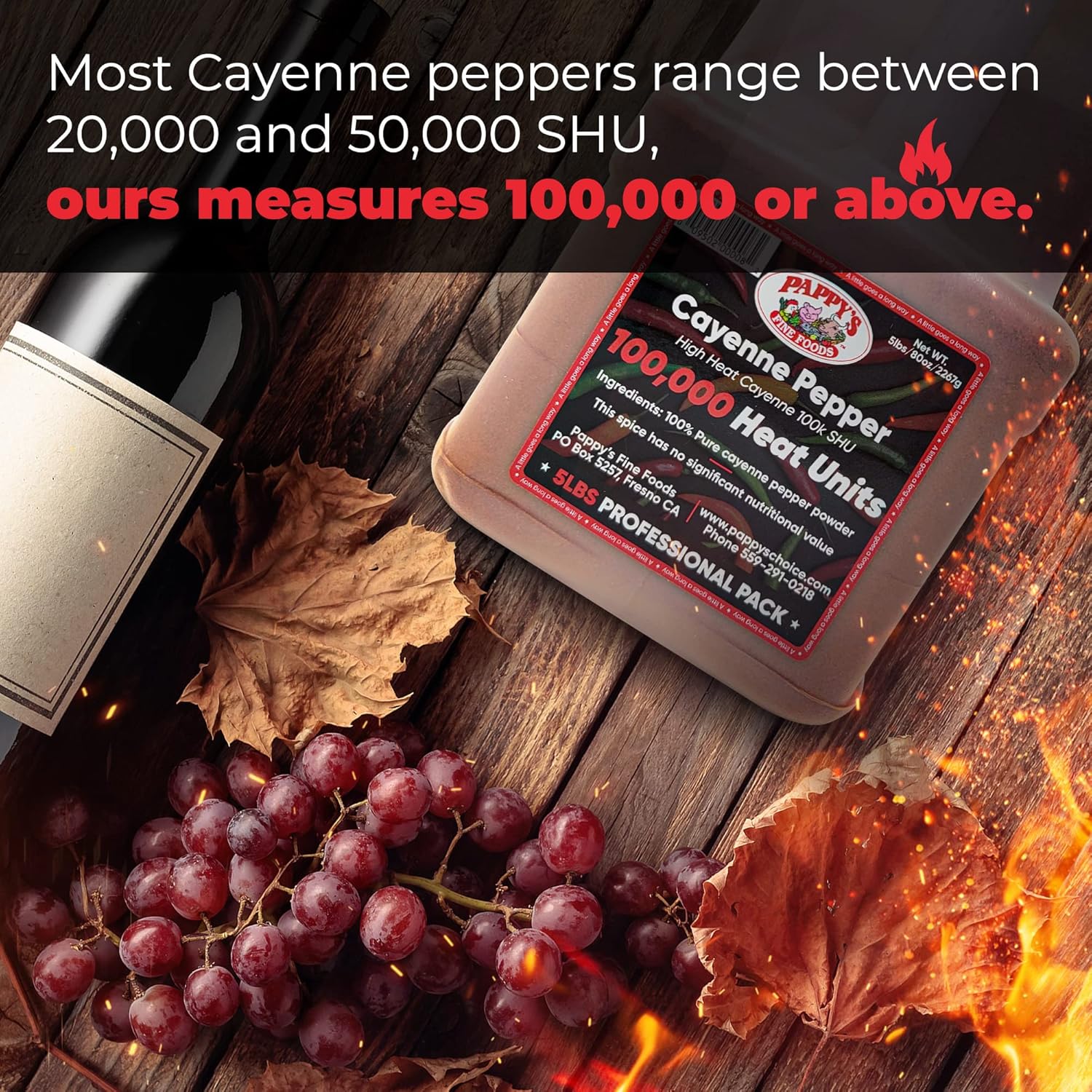 100,000 Heat Units 5lb Cayenne Pepper Powder L943748