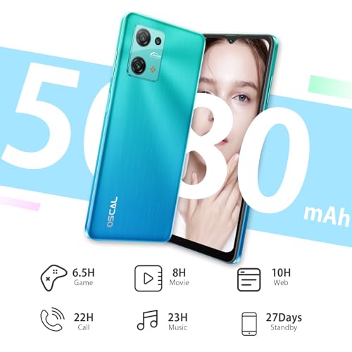 Android Phone, 6.5" HD+, 5080mAh Battery, 4G Dual SIM X908
