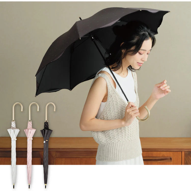 Light Blocking UV Cut Rain and Shine Dual Use 50cm Umbrella A799437