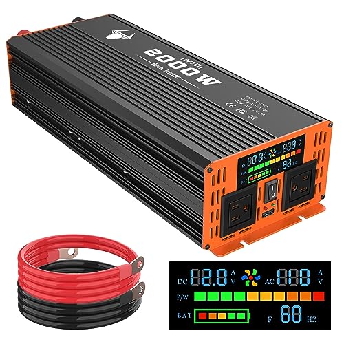 3000 Watt Power Inverter, 12V DC to 110V AC Converter, with LED Display, Dual AC Outlets, USB Port Z43685