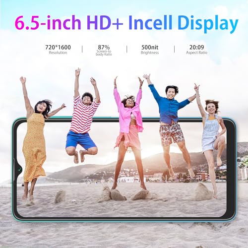 Android Phone, 6.5" HD+, 5080mAh Battery, 4G Dual SIM X908