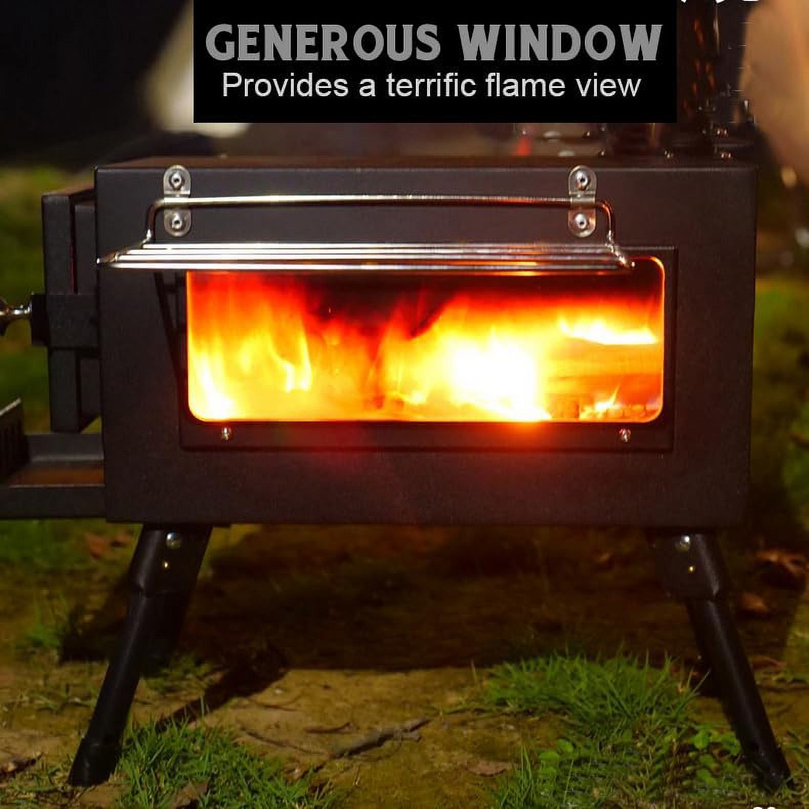 Large Side Window Wood Burning Stove (XL) L10489