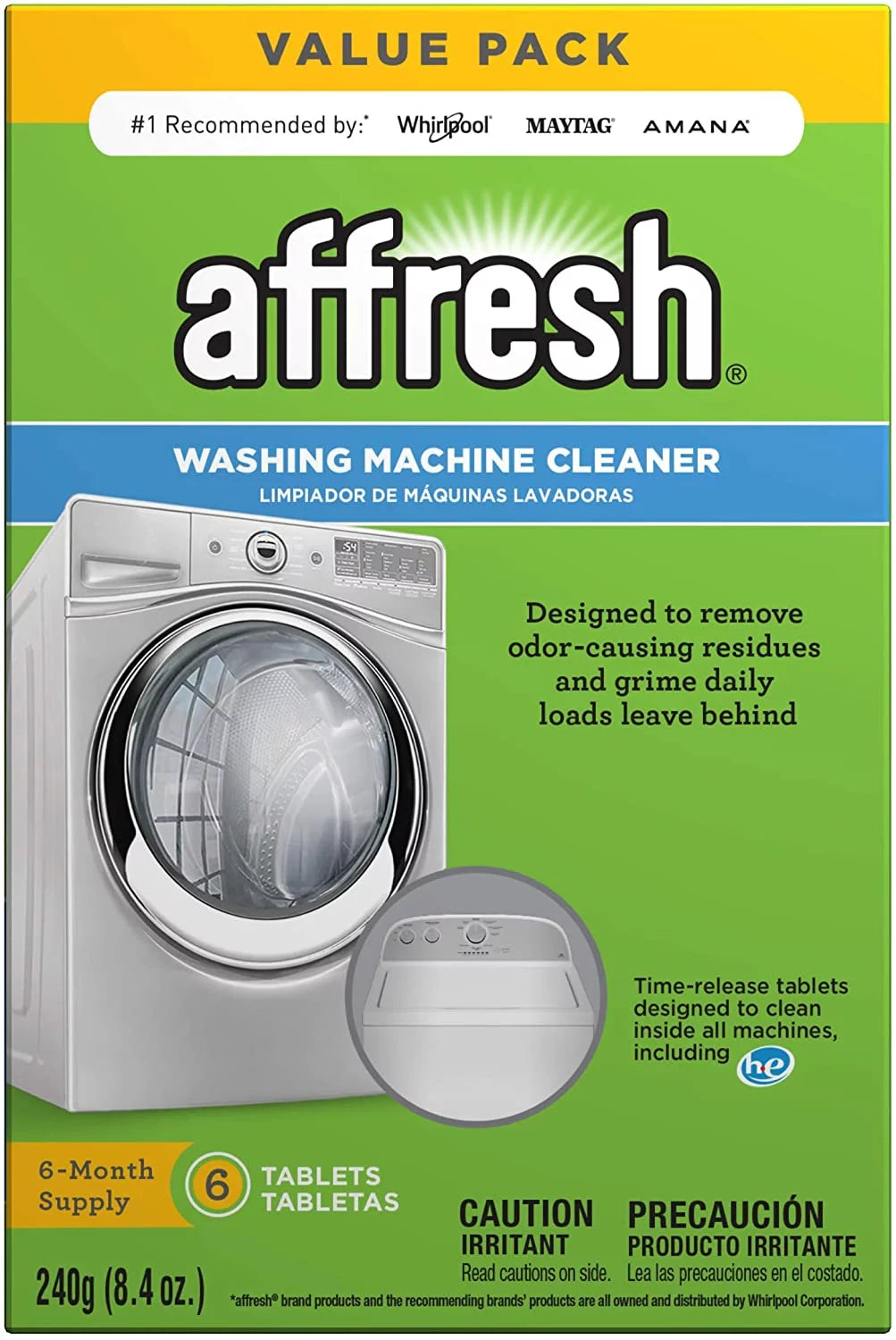 Washing Machine Cleaner, 6 Tablets C6050