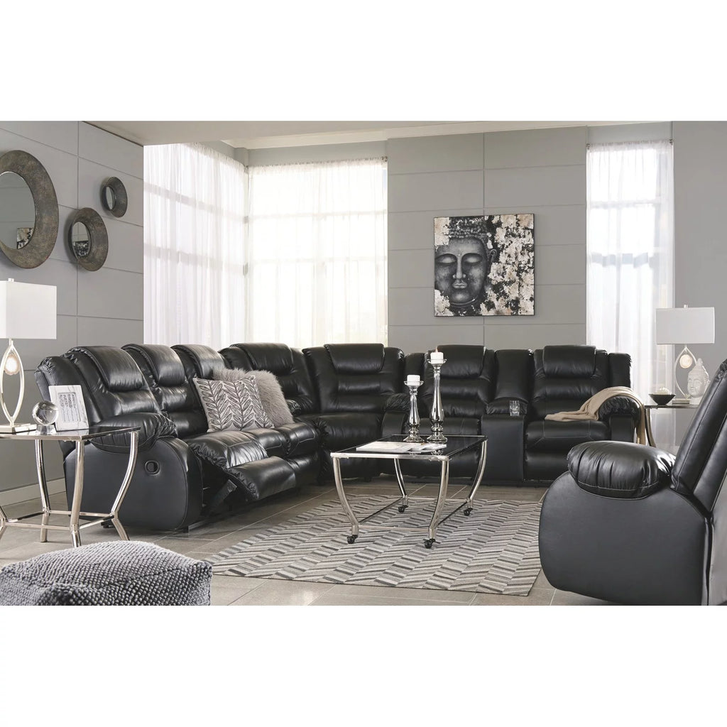 Chocolate Reclining Loveseat with Console X29566