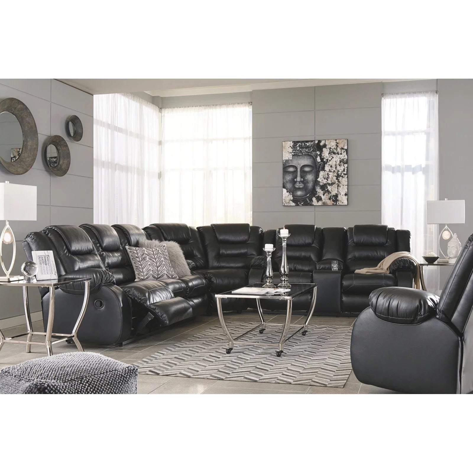 Chocolate Reclining Loveseat with Console X29566