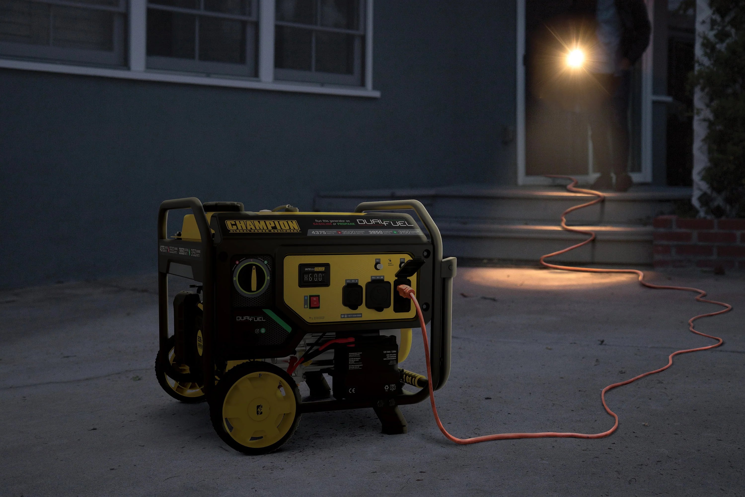 3500-Watt Dual Fuel Portable Generator with Electric Start R481