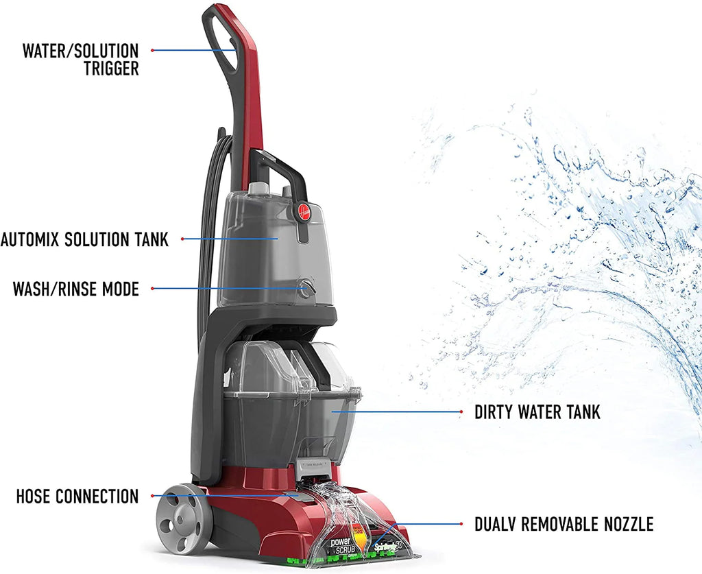 Red Upright Carpet Cleaner Machine F63861