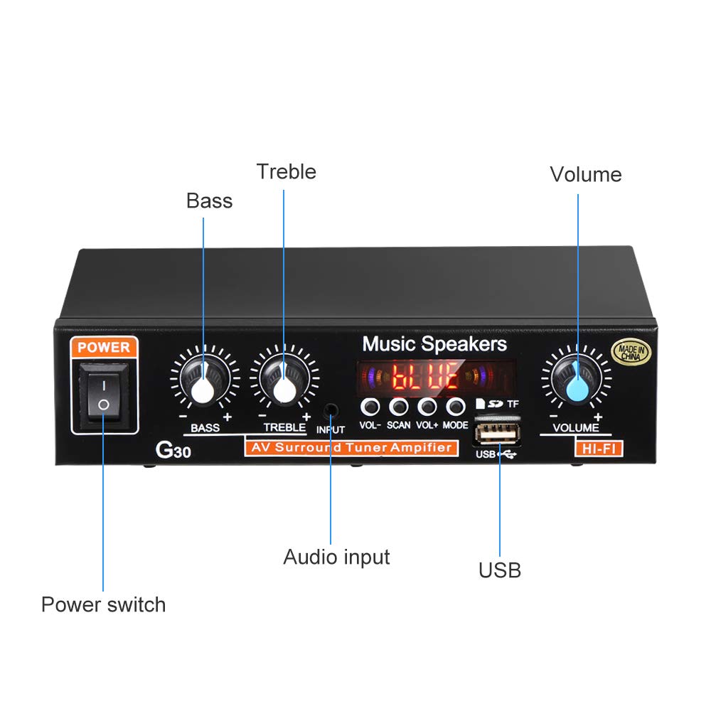 2 x 45W Mini Hi-Fi Amplifier Z77188