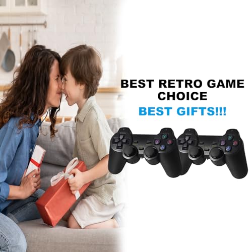 Retro Game Console with 20000 Games, 9 Emulators, 4K HDMI Output, Dual Controllers 64G V6585