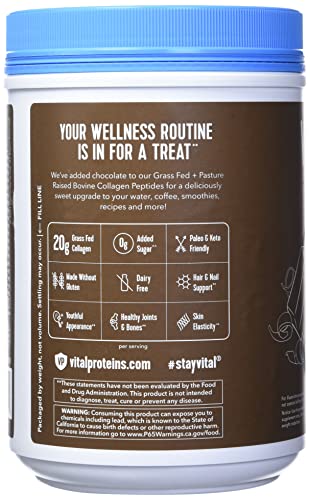 Chocolate Collagen Peptides, 32.56 Oz W58490
