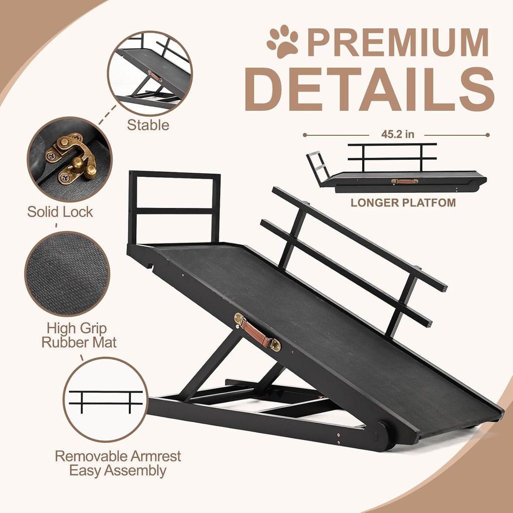 5 Level Adjustable Folding Pet Ramp, 45.2" Long B98366