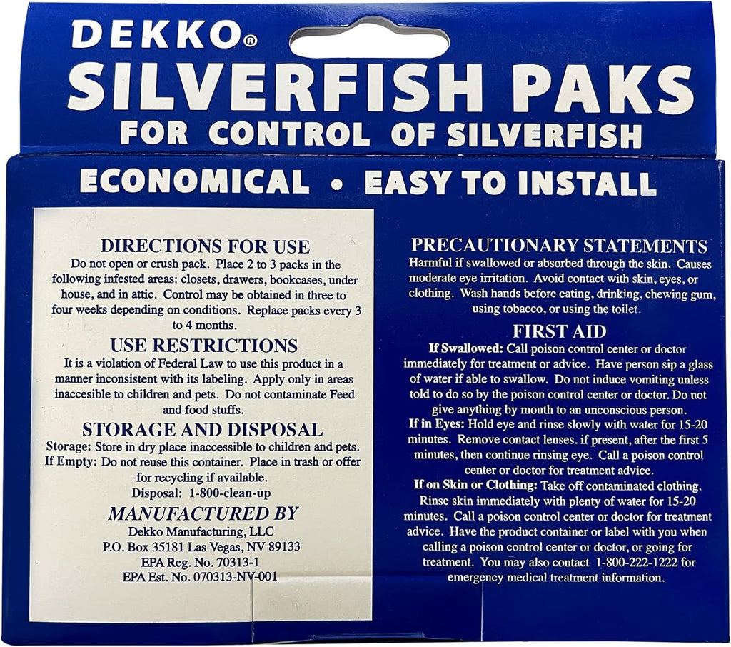Silverfish Paks Pack of 2 L628