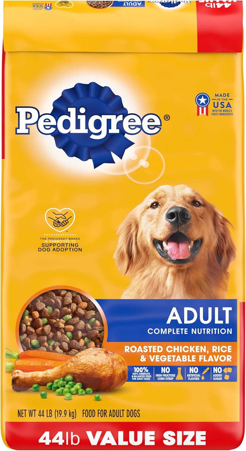 44 lb. Dry Dog Food Roasted Chicken Rice Vegetable Flavor Kibble A740190