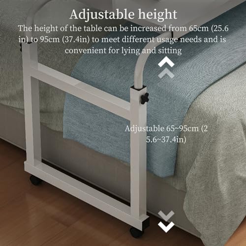 Adjustable Height Overbed Table with Wheels C4681