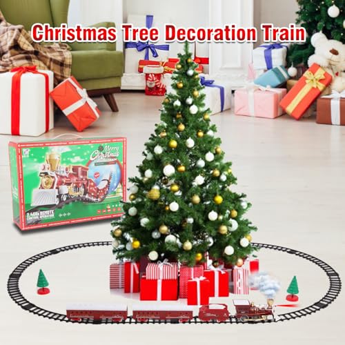 Christmas Train Set with Remote Control, Sounds, Lights and Smoke A56673