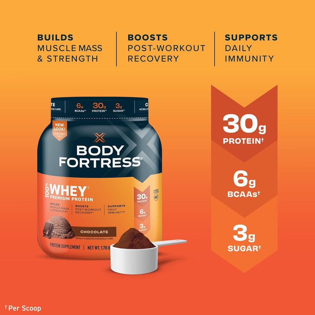 Vanilla and Chocolate Whey Protein Powder, 1.74lbs and 1.78lbs F68457