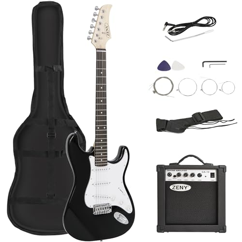 Blue Full Size Electric Guitar with Amp and Case U591923
