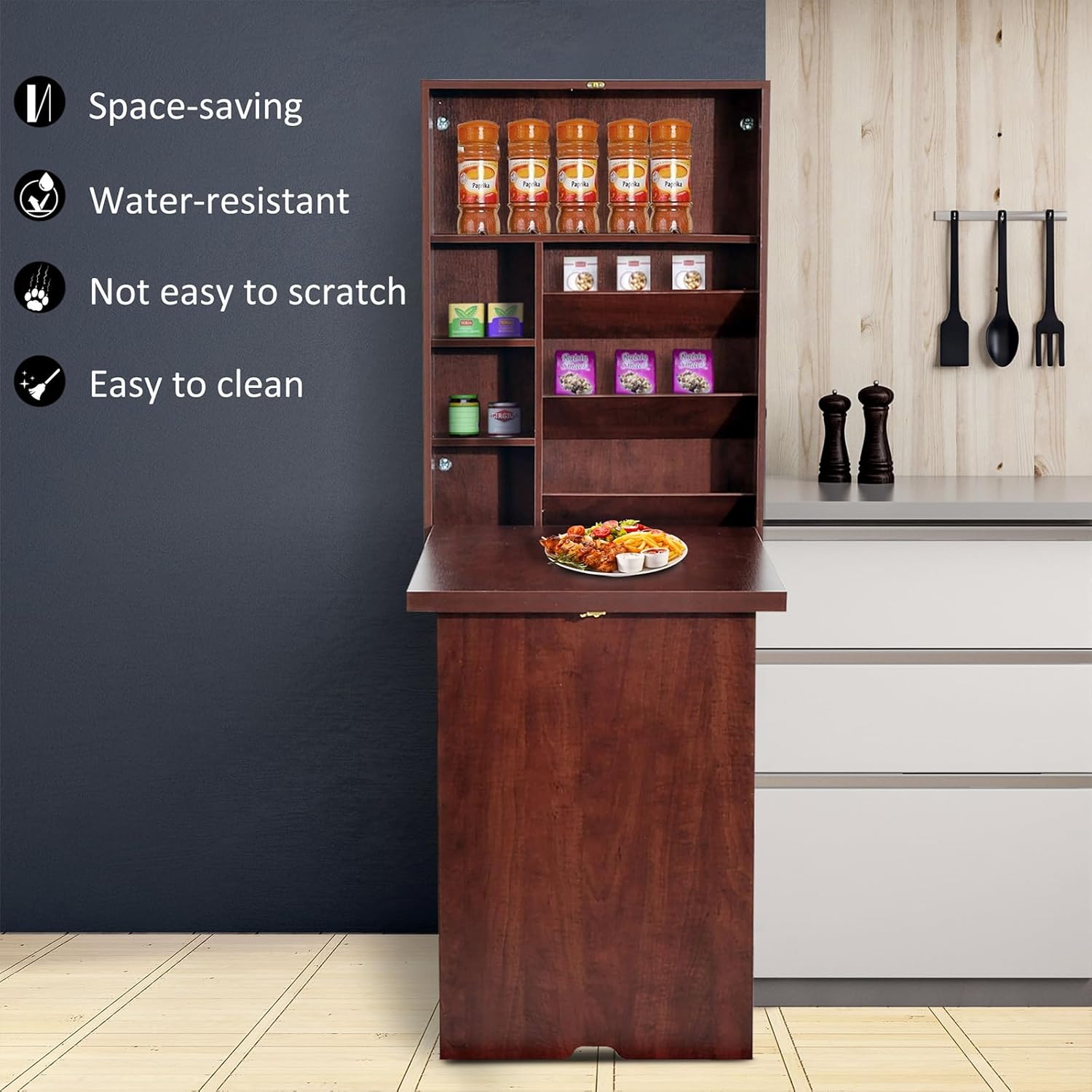 Wall Mounted Desk with Storage Area D79855