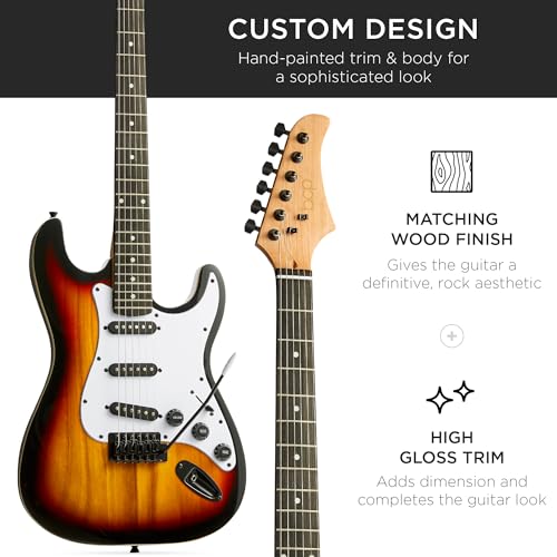 Natural Full Size Electric Guitar Starter Kit O142
