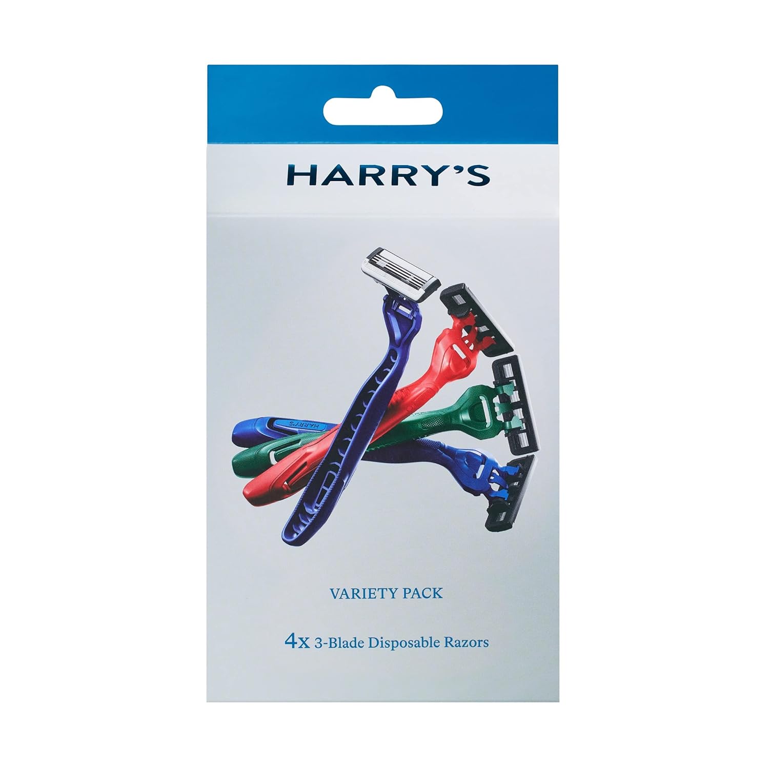 Men's Disposable 3 Blade Razors, 4 Count K788