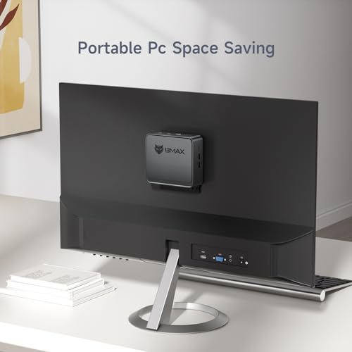 Mini PC, Fanless Intel N4000, 8GB LPDDR4 RAM, 128GB eMMC, WiFi5, HDMI, VGA, 4K HD, Dual WiFi, BT4.2 X3926
