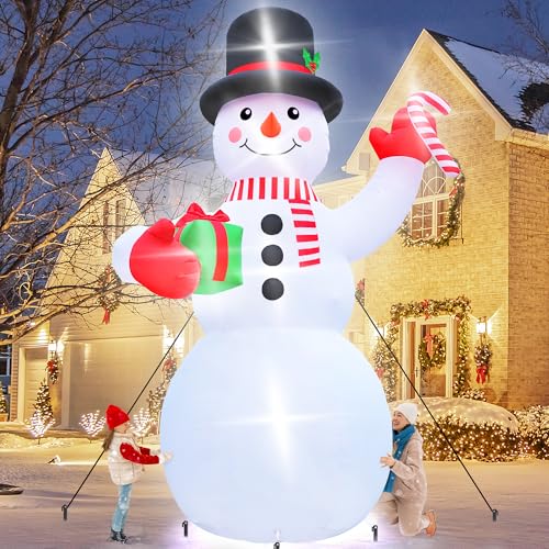 16FT Christmas Inflatable Snowman Outdoor Decorations with LED Lights Y187