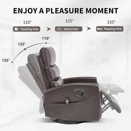 Black Fabric Massage Recliner Chair with Heat Z369222