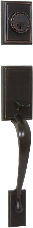 Double Cylinder Door Handle Set Satin Nickel A620