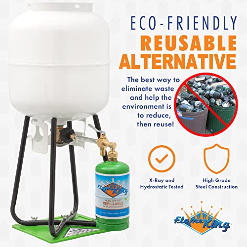 1LB Empty Propane Cylinder Tank with Refill Kit N73800