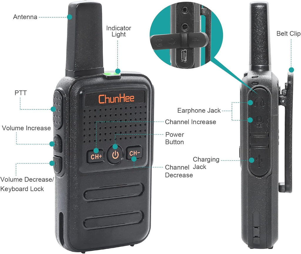 4 Pack Wireless Intercom System A101