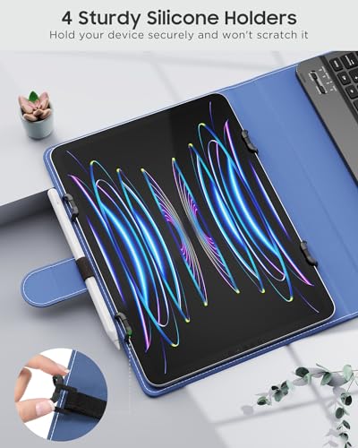 Universal Tablet Case with Removable Wireless Bluetooth Keyboard & Pen Holder A50537