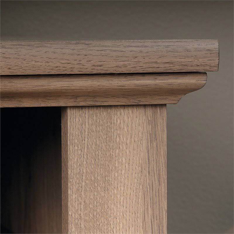 2 Piece Executive Desk and Lateral File Cabinet Set in Salt Oak R72013