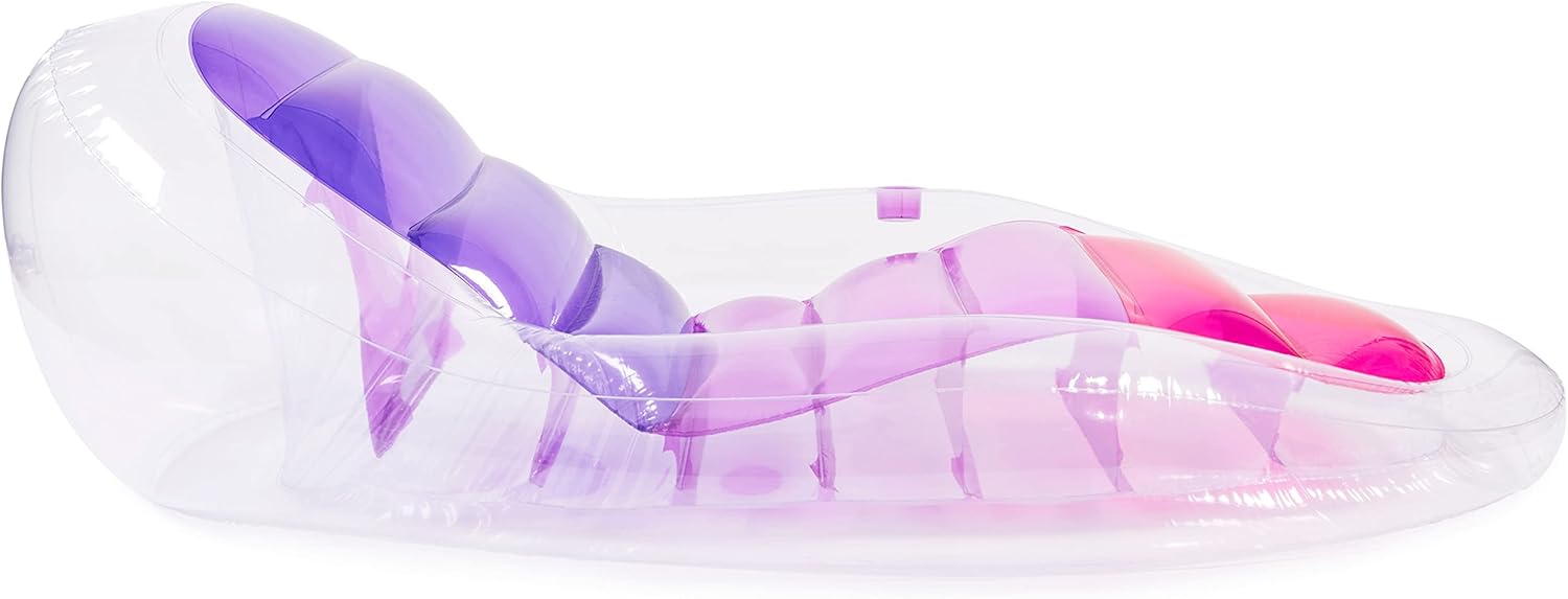 Translucent Inflatable Pool Float with Cup Holder C463