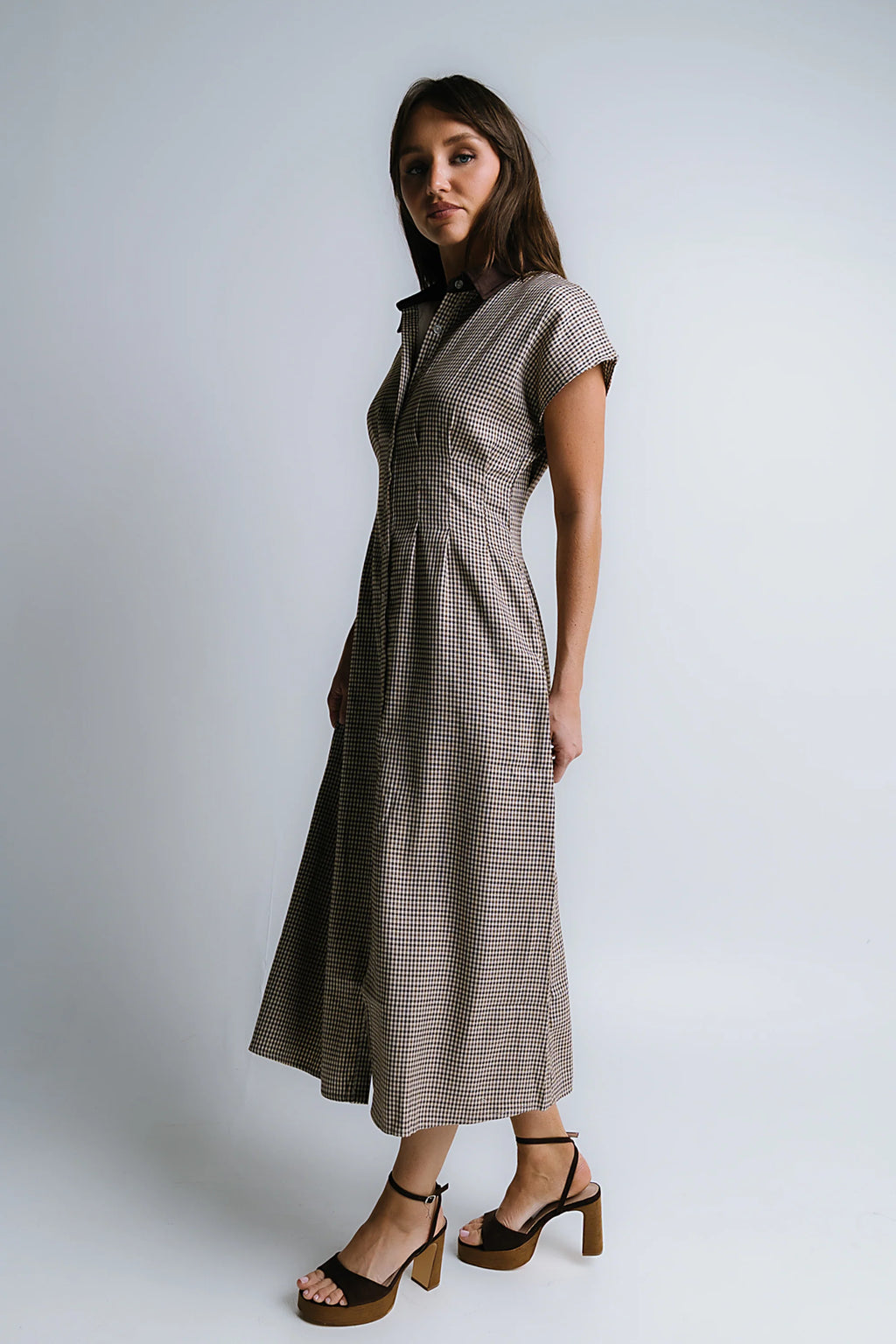 Houndstooth Maxi Dress R56735