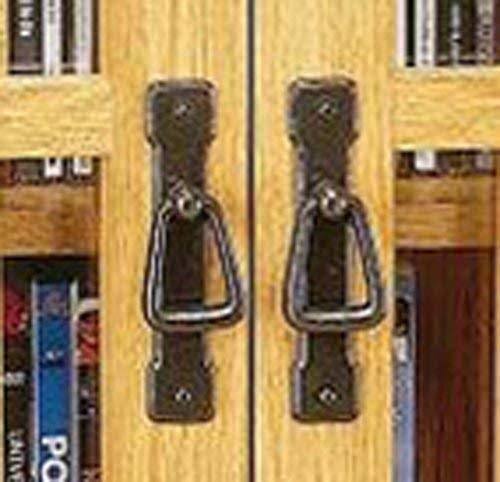 Oak Glass Cabinet Multimedia Storage V61084