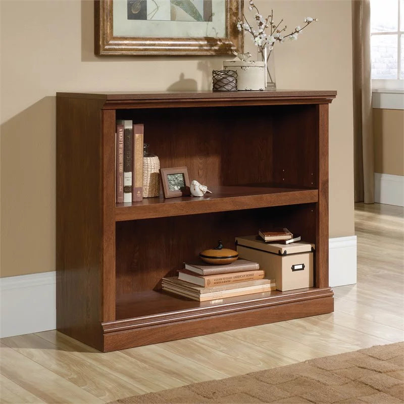 Oiled Oak Finish 2-Shelf Bookcase C5297
