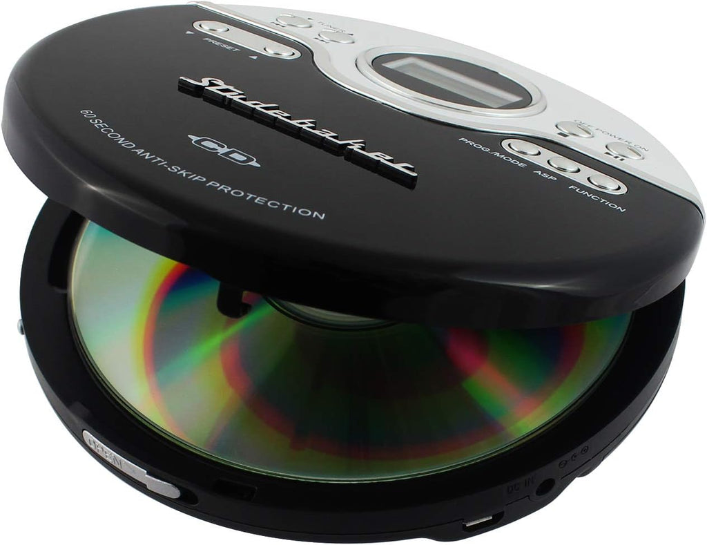 Black/White Personal CD Player with FM Radio R666688
