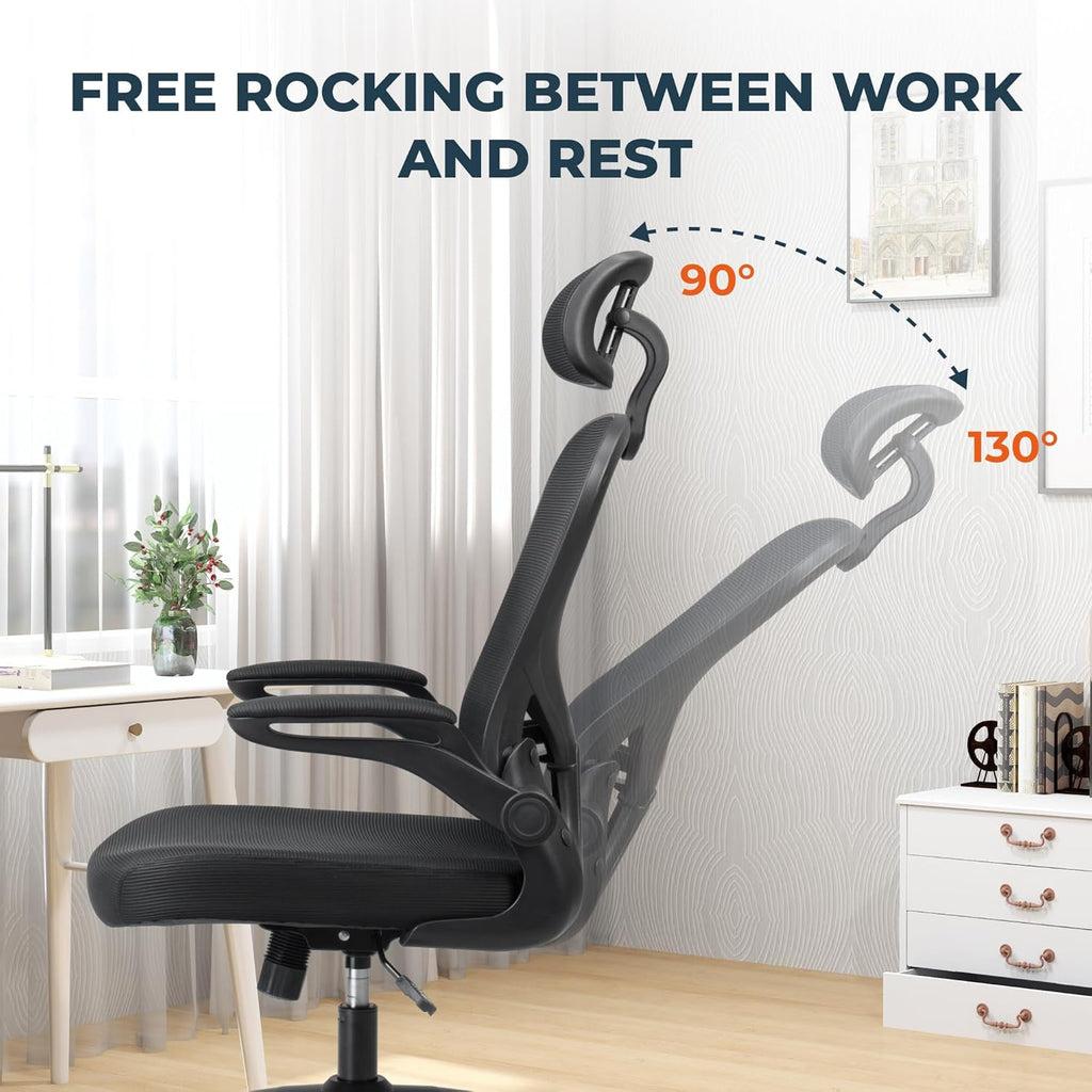 High Back Mesh Office Chair with Adjustable Lumbar Support S38386