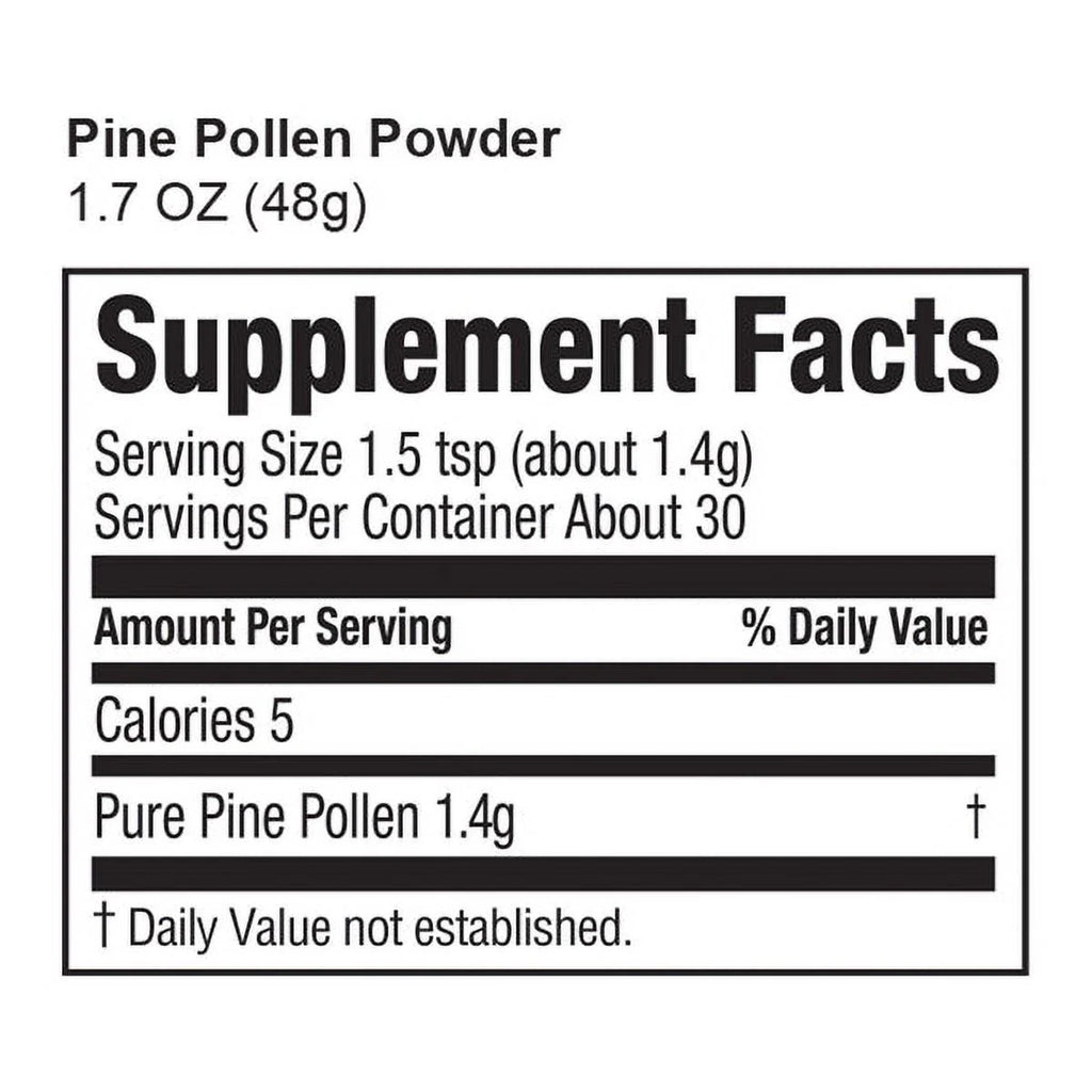Pine Pollen Mega Nutrition 48 Grams Q6361