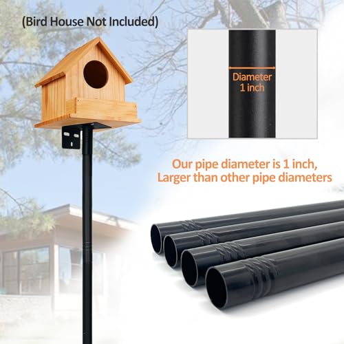 78 Inch Adjustable Heavy Duty Bird House Stand with Strong Base G27393