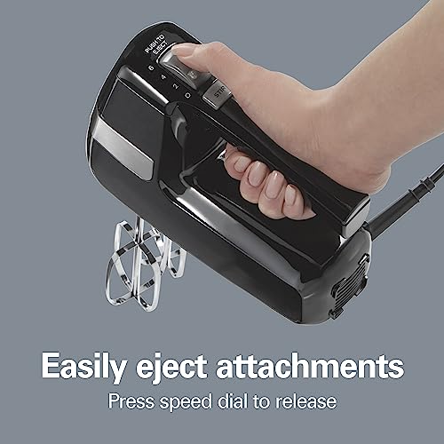 Black Electric Hand Mixer with 6 Speeds B757439