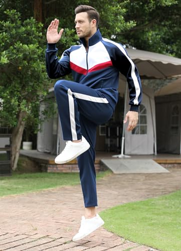 2 Piece Athletic Full Zip Tracksuit Set R961452