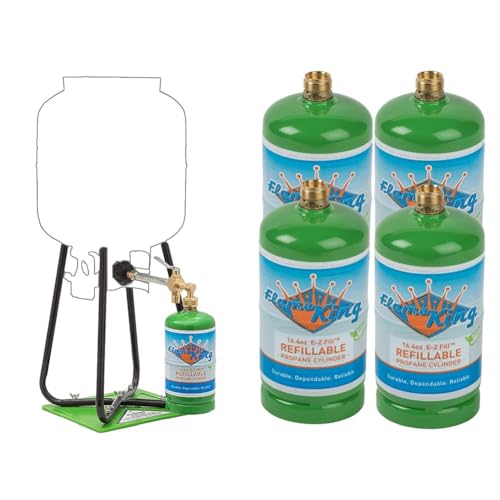 1LB Empty Propane Cylinder Tank with Refill Kit N73800