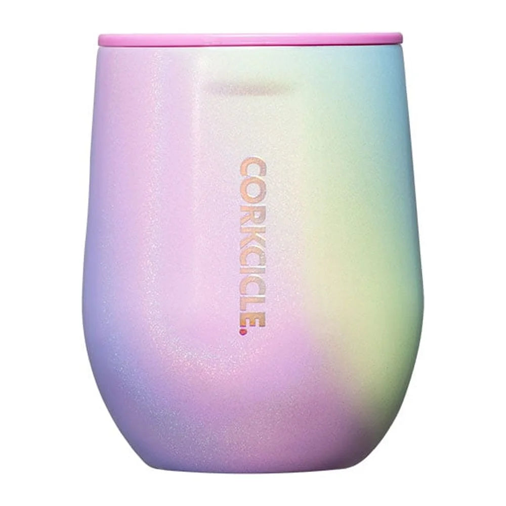 Stemless Insulated Wine Glass Tumbler, Rainbow Unicorn, 12 oz – Stainless Steel B83694