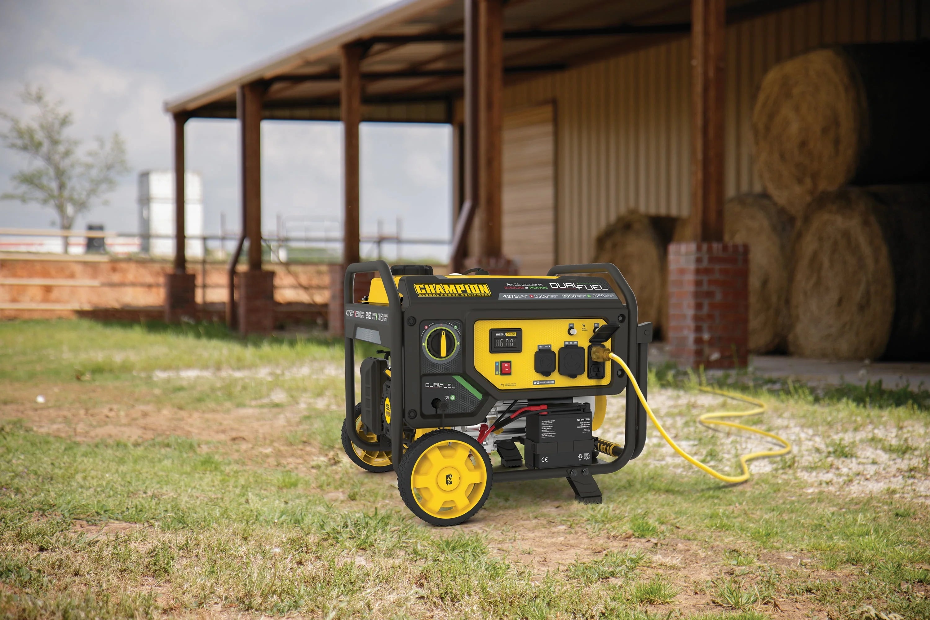 3500-Watt Dual Fuel Portable Generator with Electric Start R481