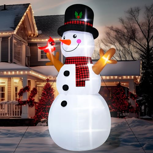 16FT Christmas Inflatable Snowman Outdoor Decorations with LED Lights Y187